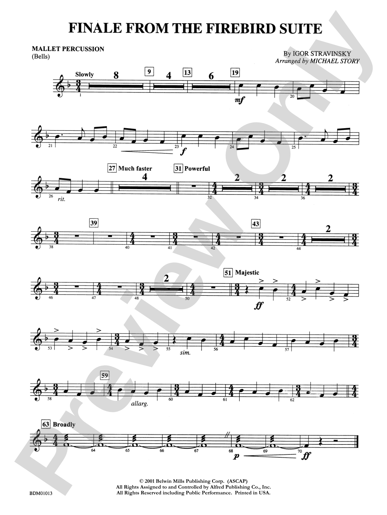 Finale from The Firebird Suite: Mallets