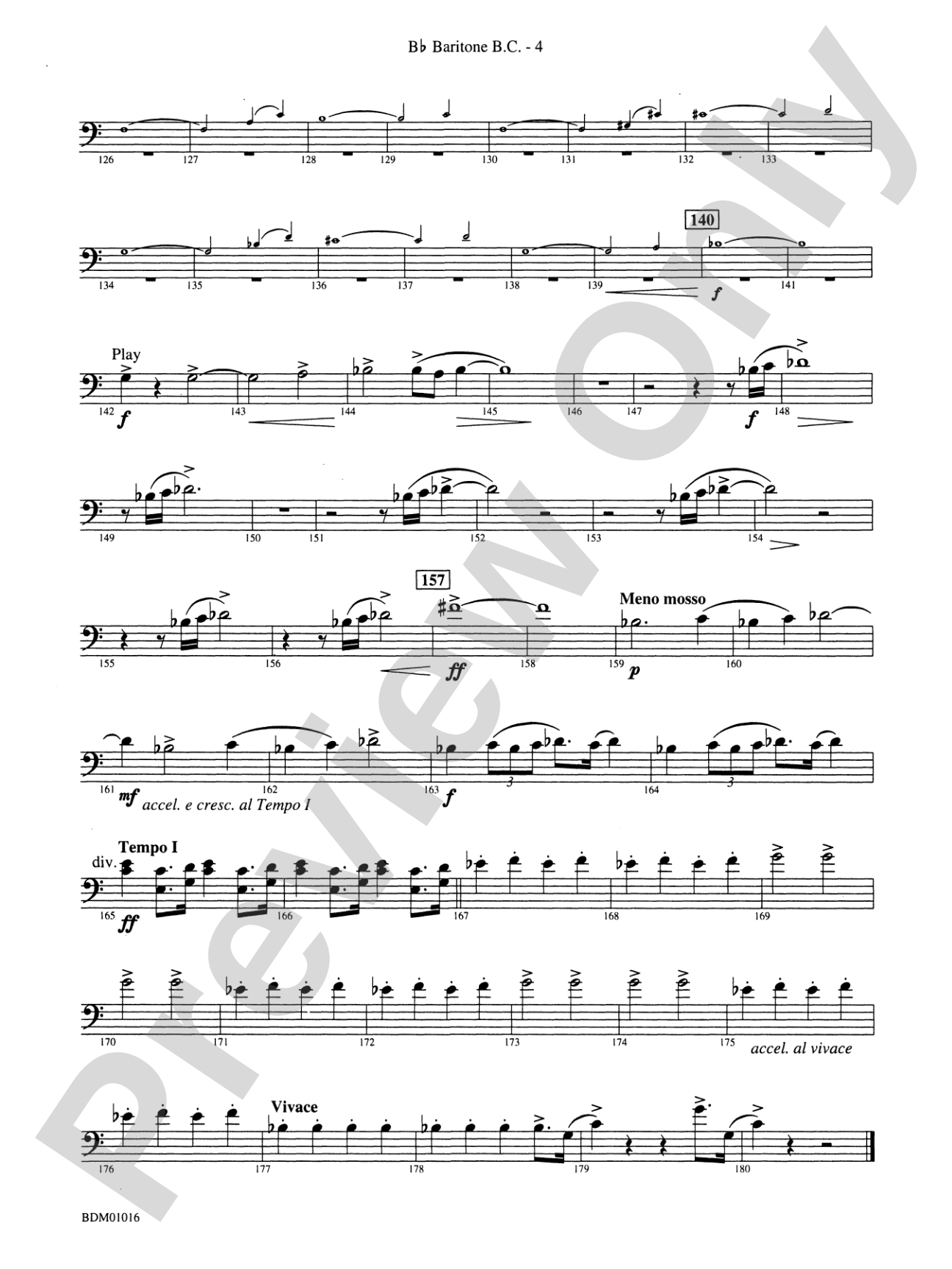 Fanfare and Allegro: (wp) B-flat Baritone B.C.
