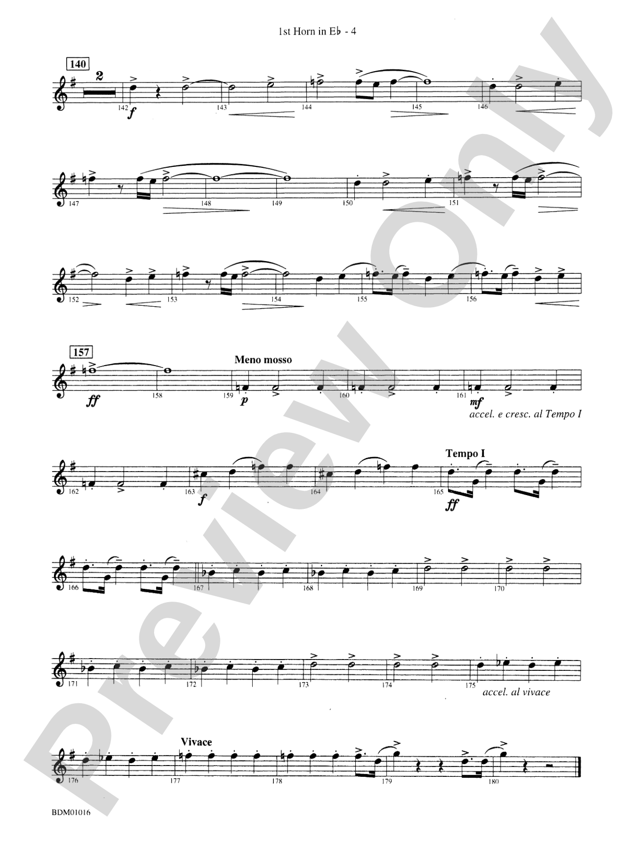 Fanfare and Allegro: (wp) 1st Horn in E-flat