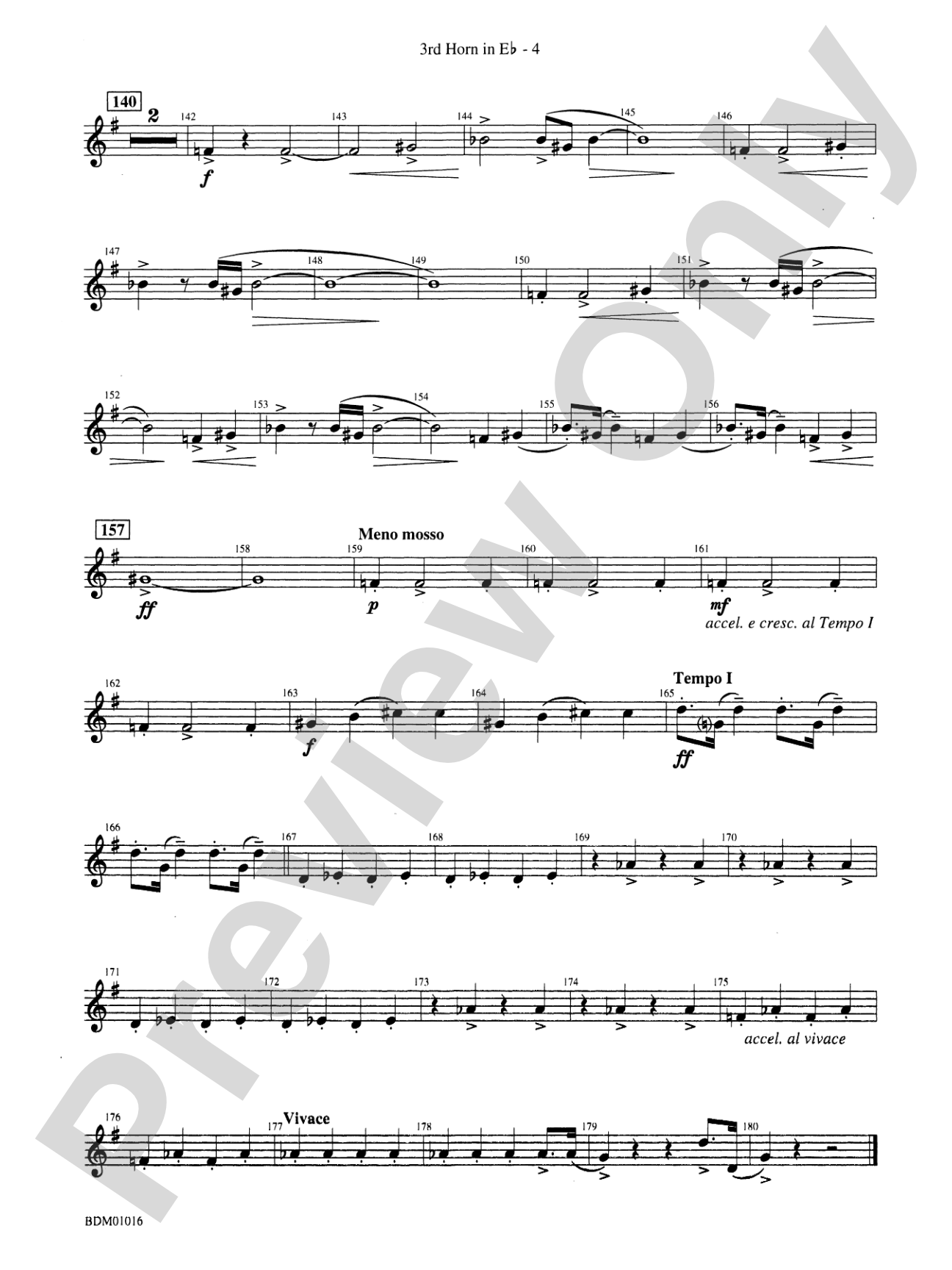Fanfare and Allegro: (wp) 3rd Horn in E-flat