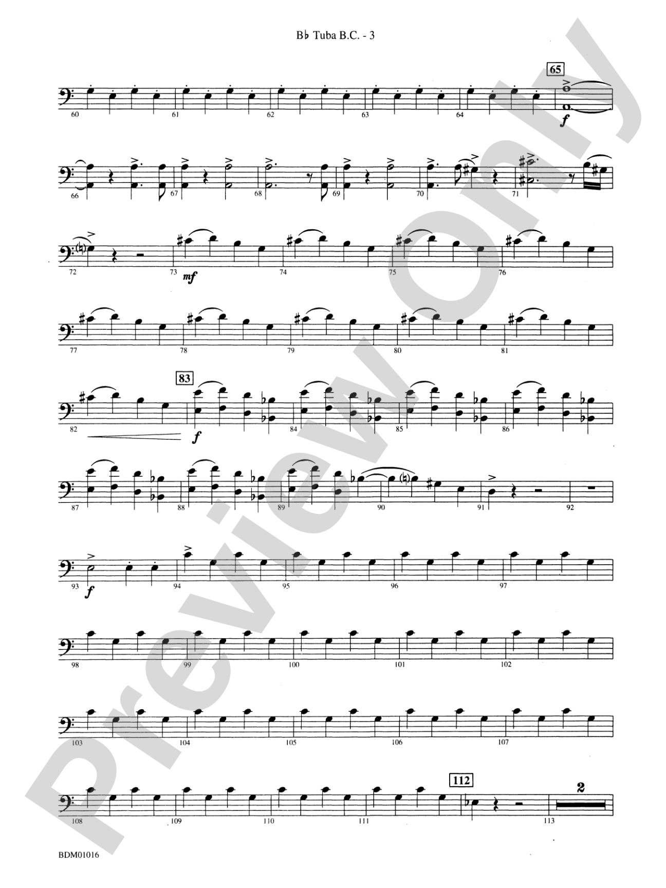 Fanfare and Allegro: (wp) B-flat Tuba B.C.