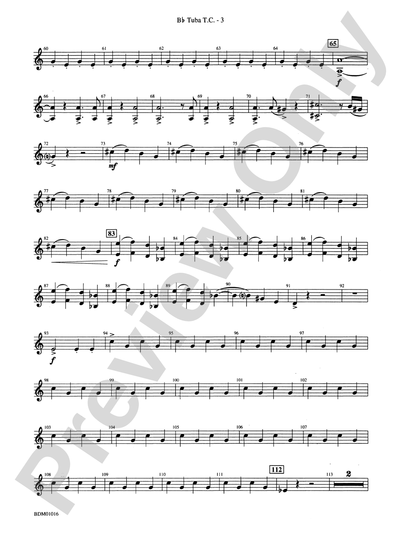 Fanfare and Allegro: (wp) B-flat Tuba T.C.