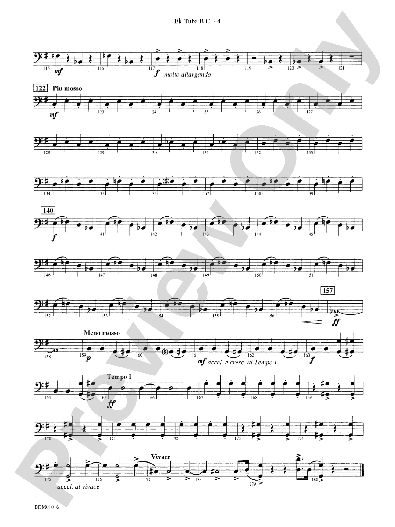 Fanfare and Allegro: (wp) E-flat Tuba B.C.