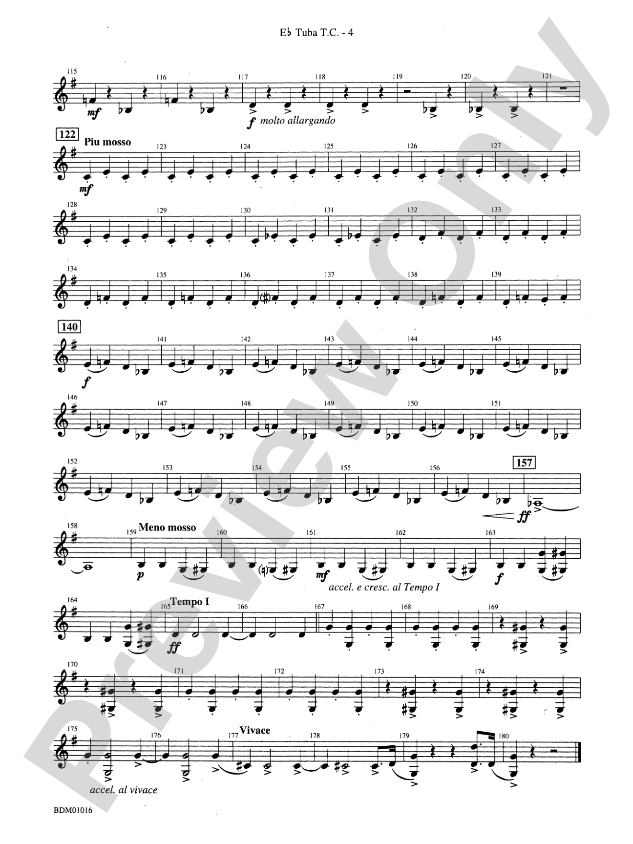 Fanfare and Allegro: (wp) E-flat Tuba T.C.