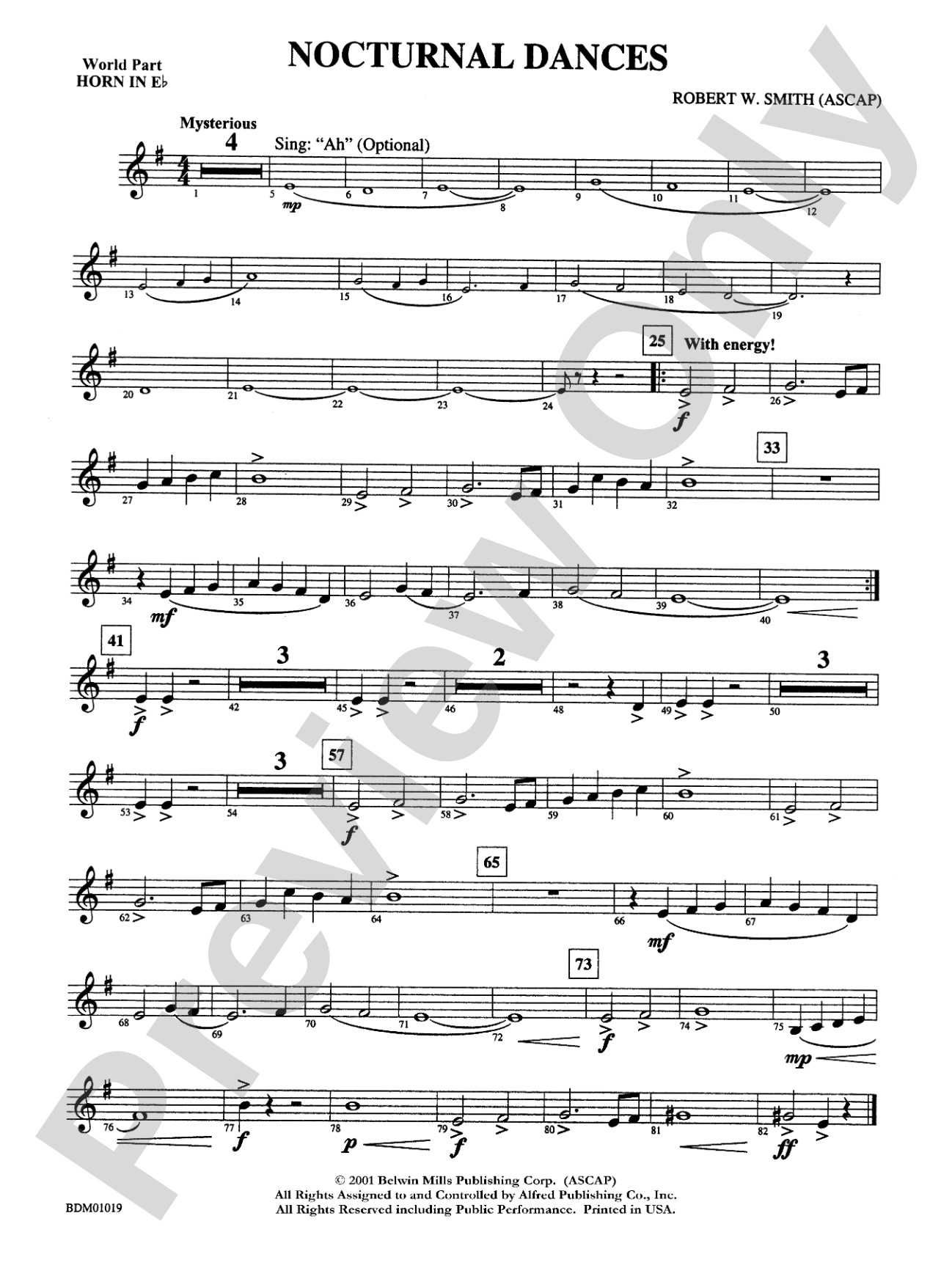 Nocturnal Dances: WP 1st Horn in E-flat
