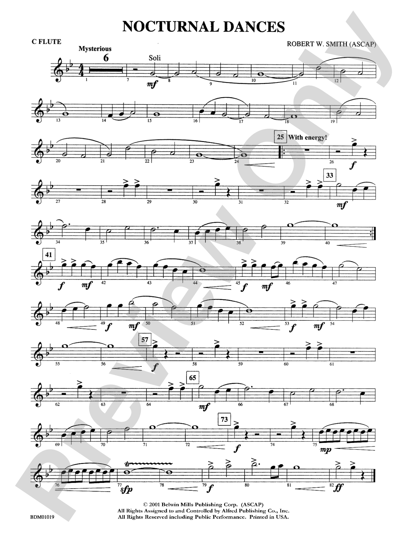 Nocturnal Dances: Flute