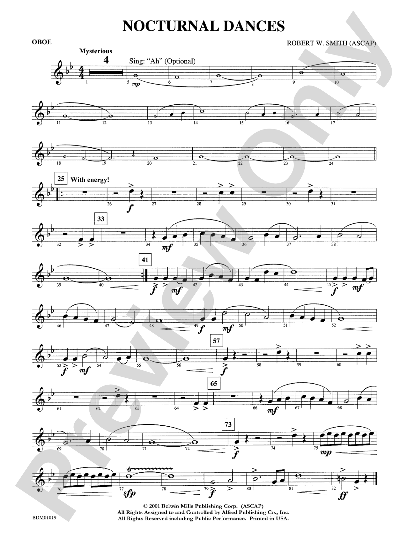 Nocturnal Dances: Oboe