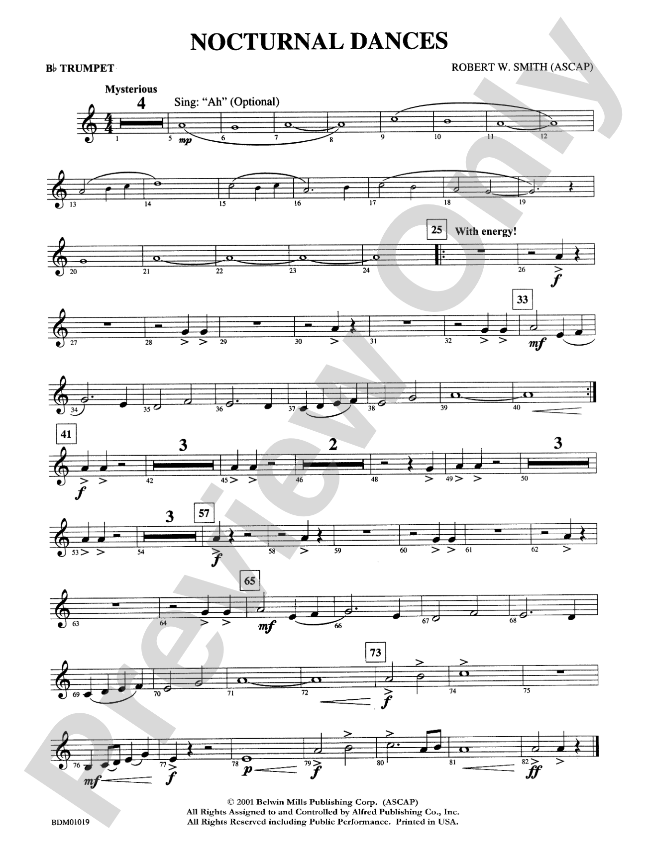 Nocturnal Dances: 1st B-flat Trumpet