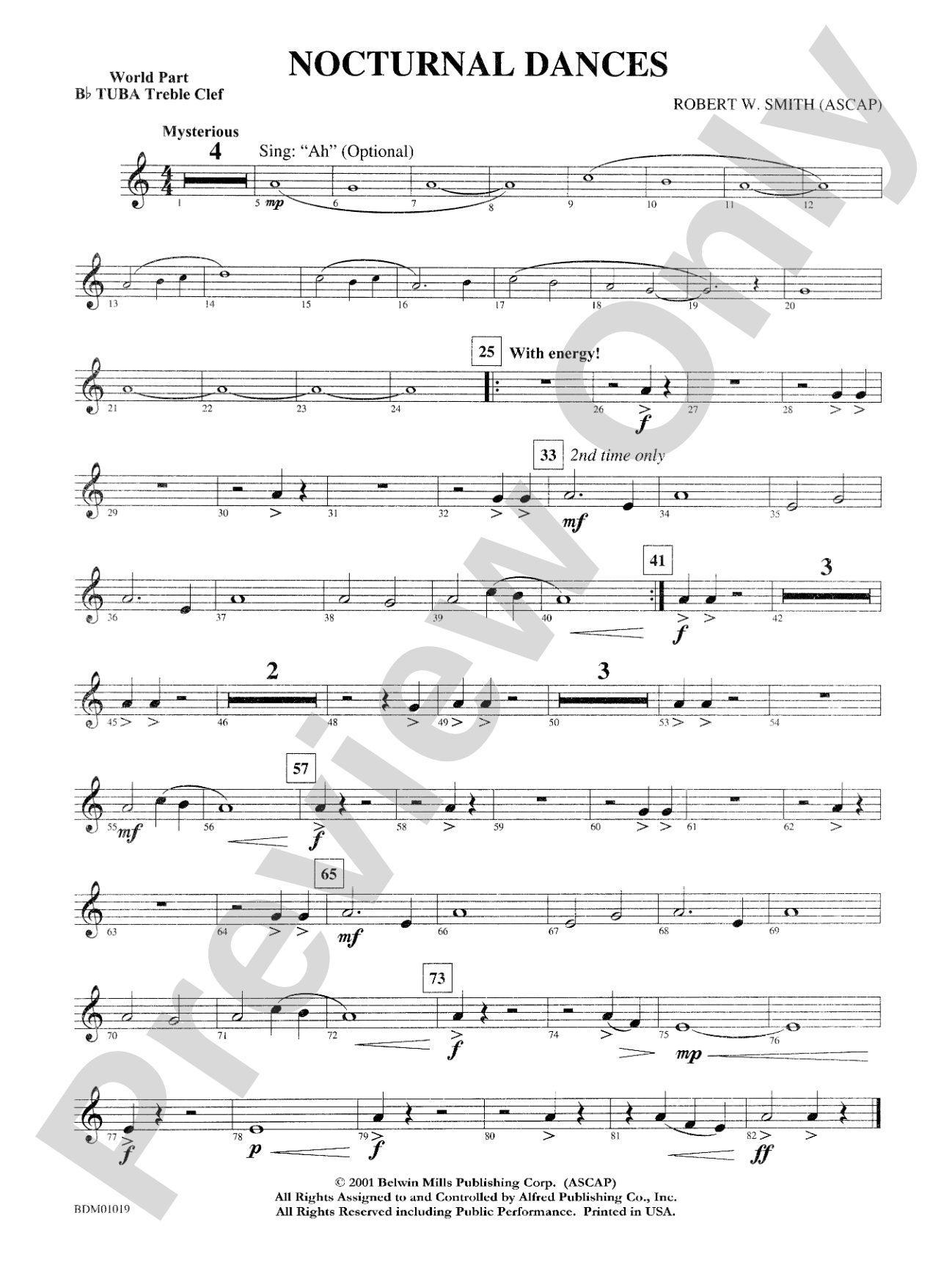Nocturnal Dances: WP B-flat Tuba T.C.