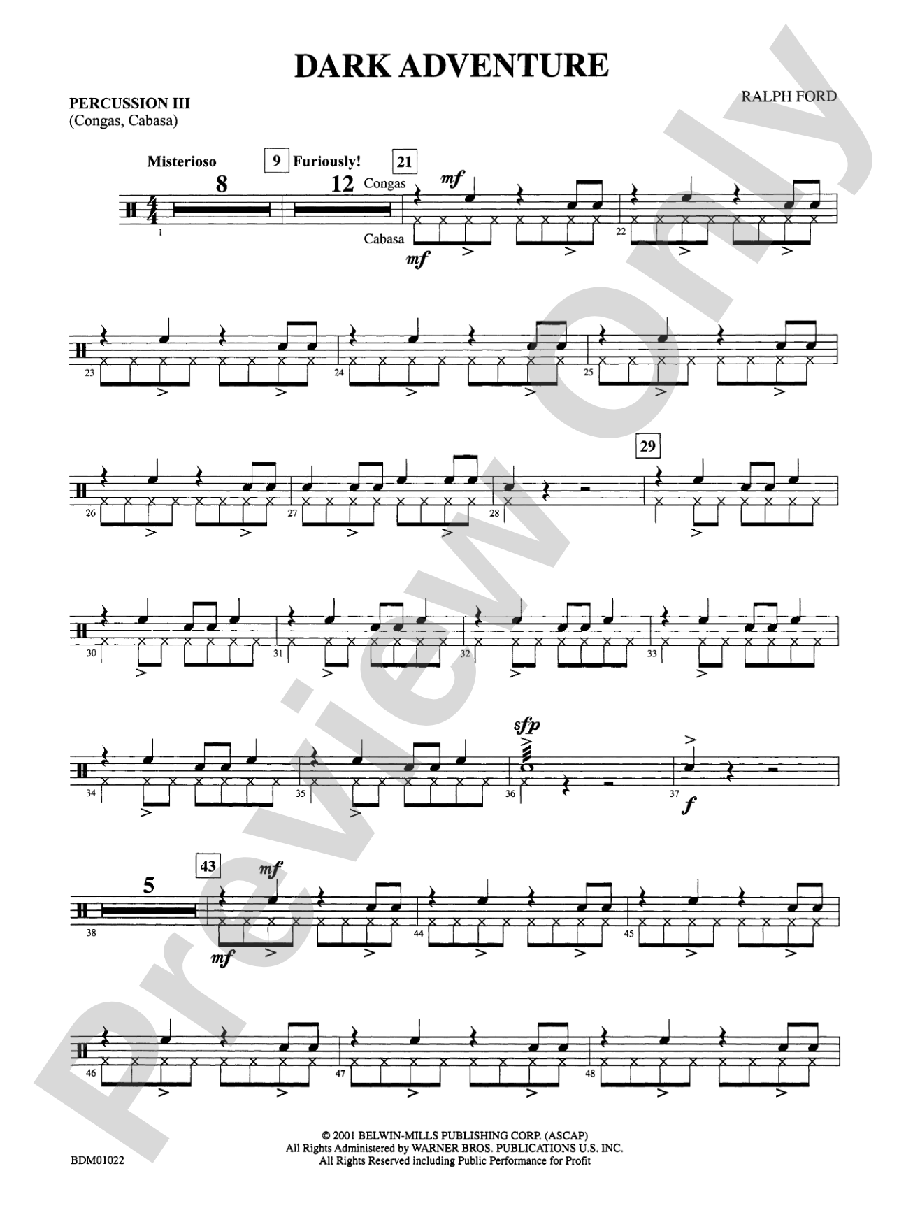 Dark Adventure: 3rd Percussion