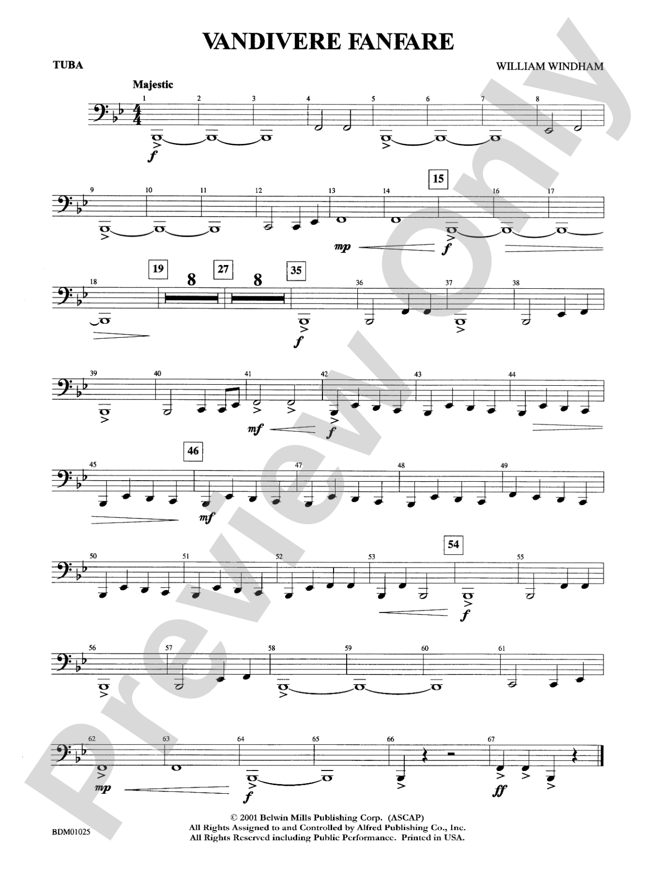 Vandivere Fanfare: Tuba