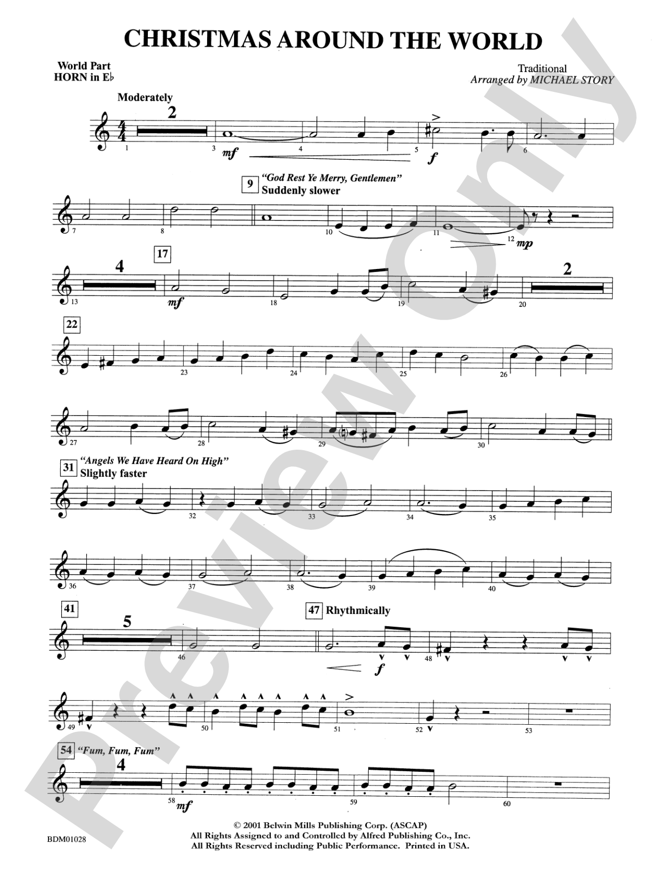 Christmas Around the World: WP 1st Horn in E-flat