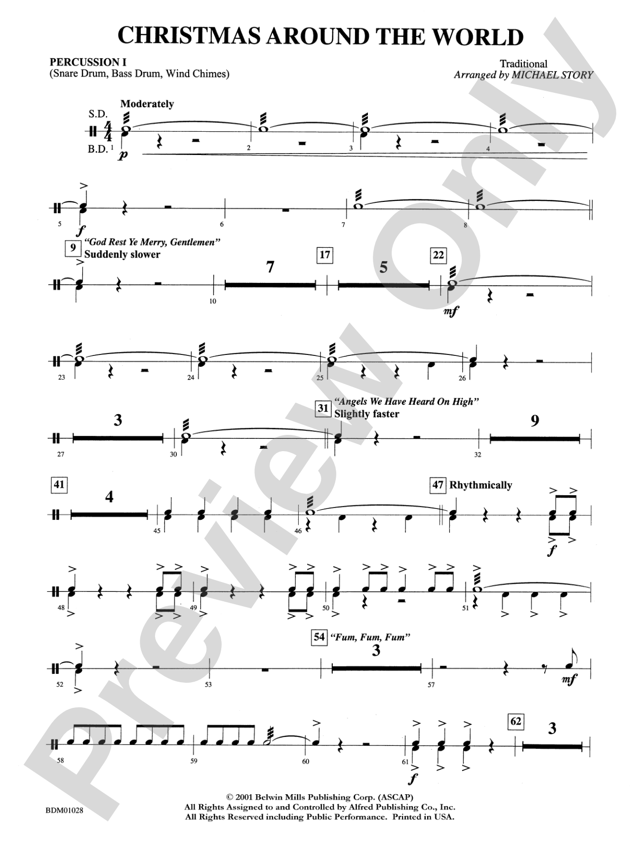 Christmas Around the World: 1st Percussion