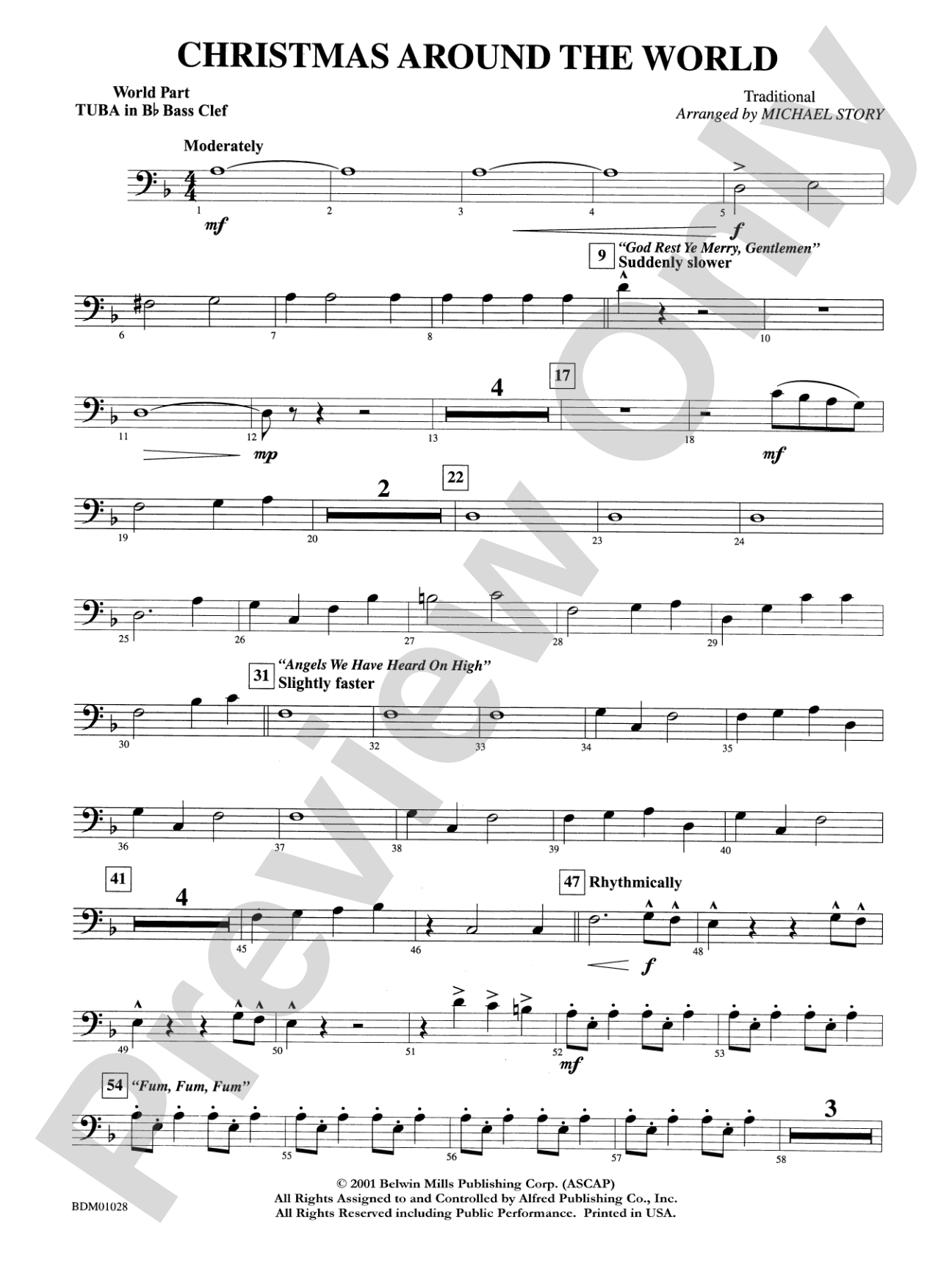 Christmas Around the World: WP B-flat Tuba B.C.