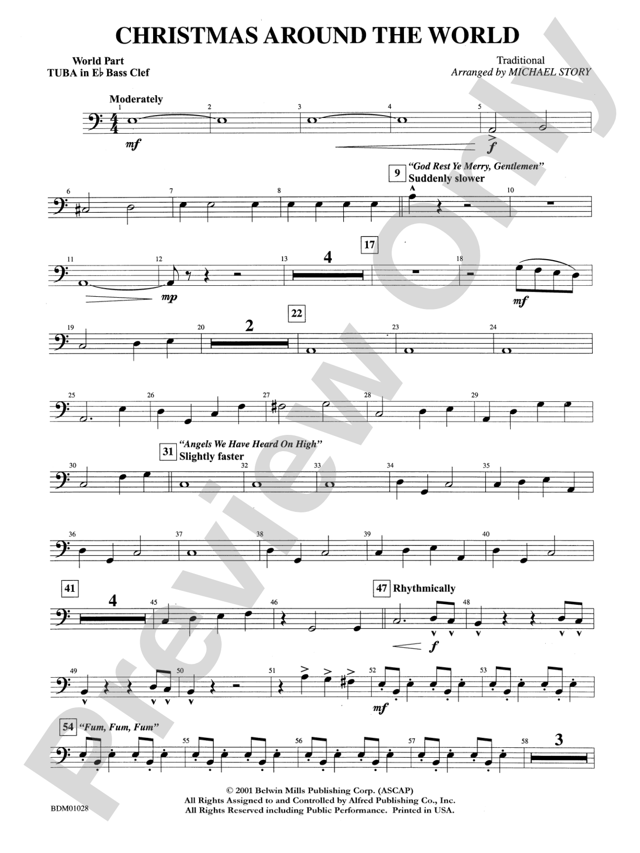 Christmas Around the World: WP E-flat Tuba B.C.