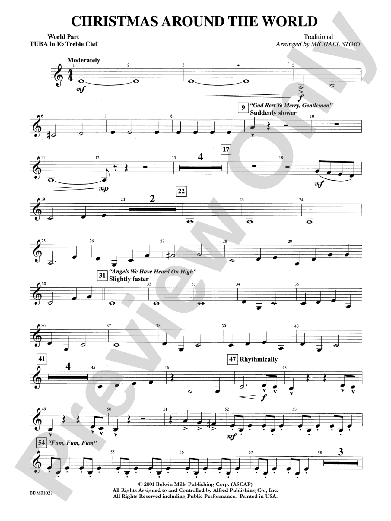 Christmas Around the World: WP E-flat Tuba T.C.