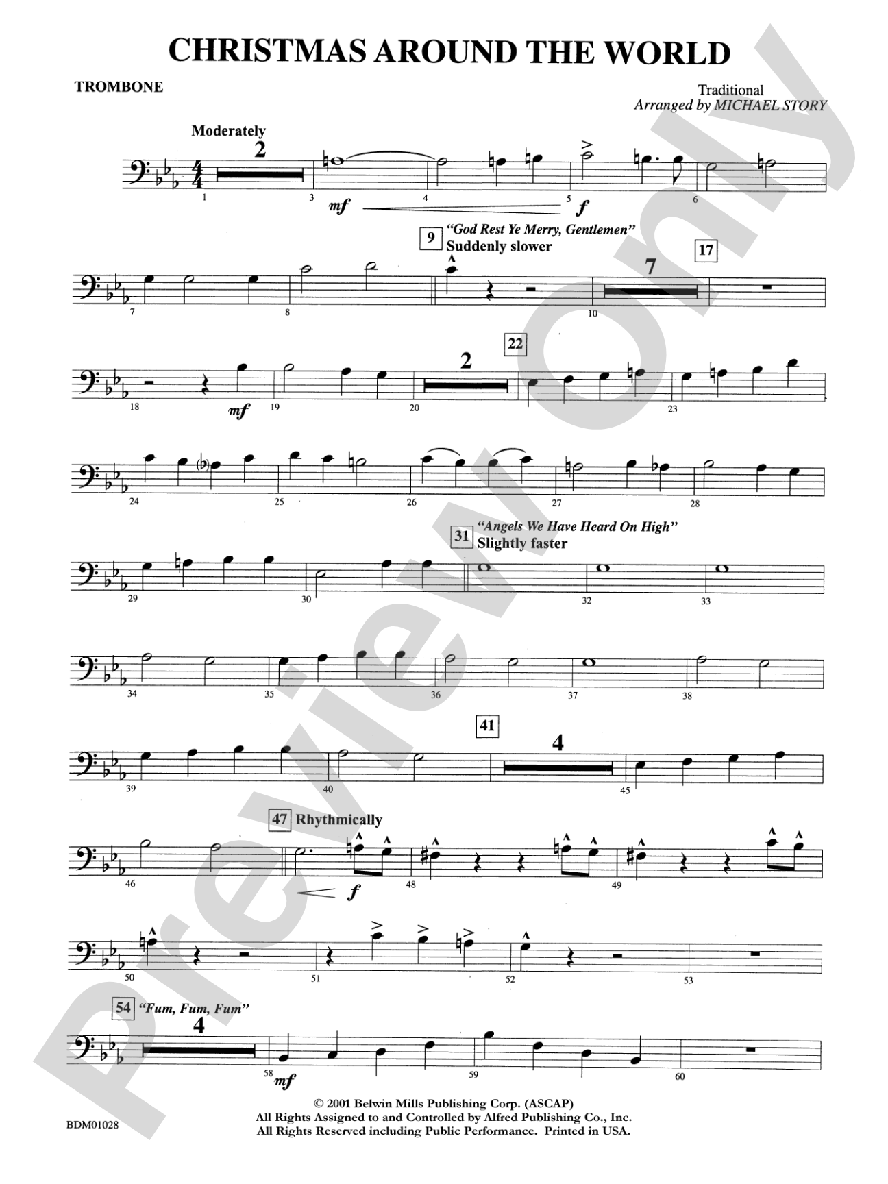 Christmas Around the World: 1st Trombone