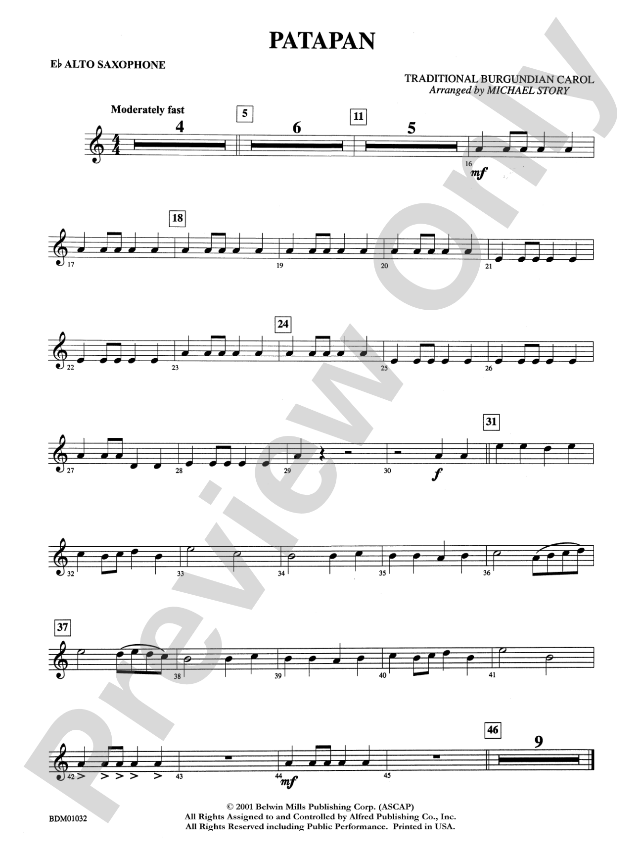 Patapan: E-flat Alto Saxophone