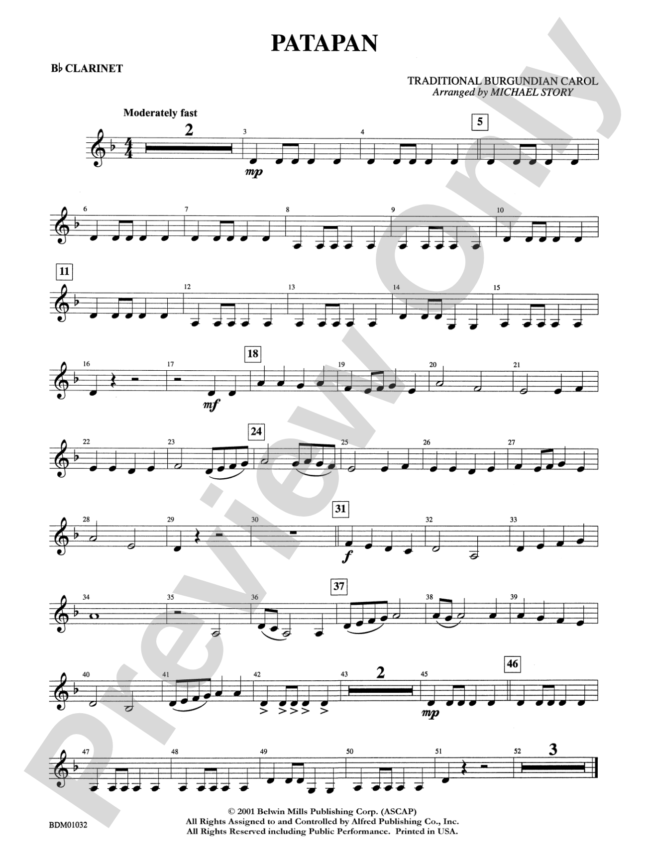 Patapan: 1st B-flat Clarinet