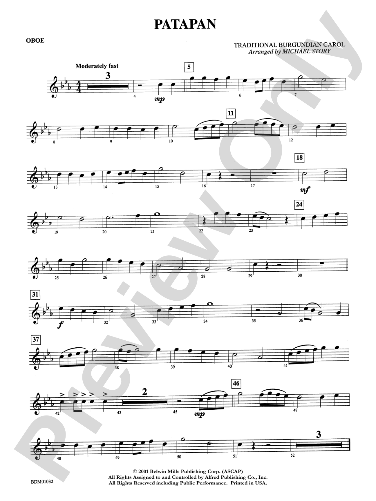 Patapan: Oboe