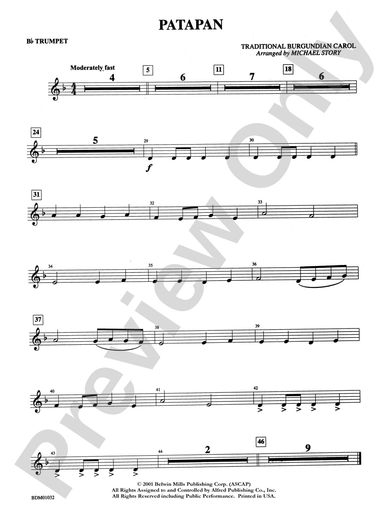 Patapan: 1st B-flat Trumpet