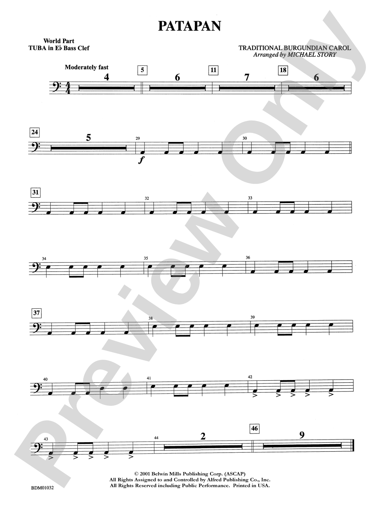 Patapan: WP E-flat Tuba B.C.