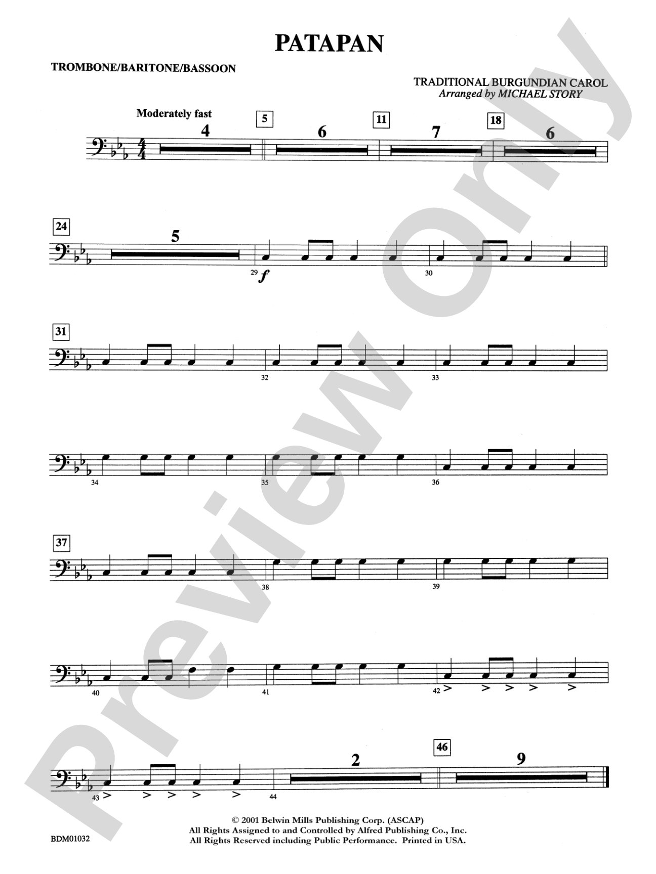 Patapan: 1st Trombone