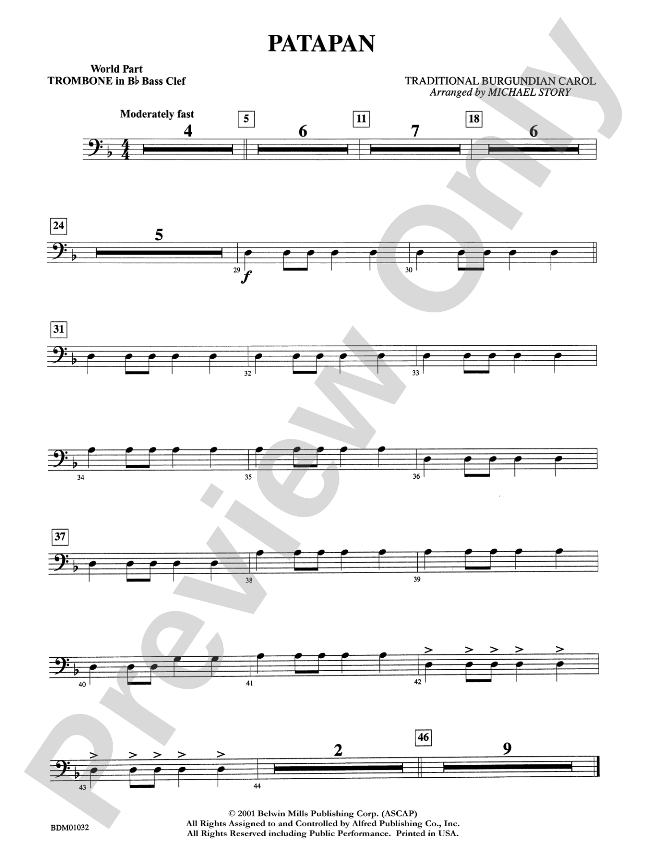 Patapan: WP 1st B-flat Trombone B.C.