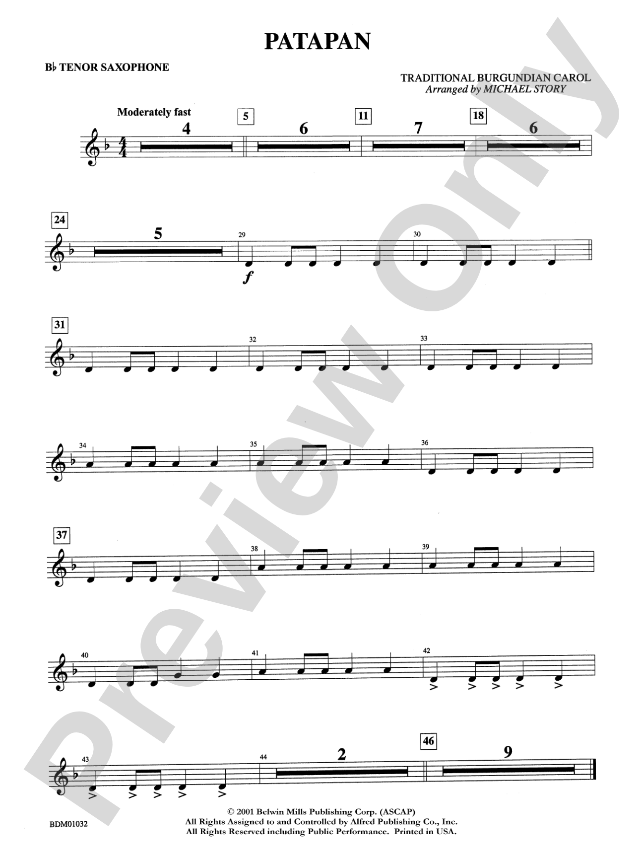 Patapan: B-flat Tenor Saxophone