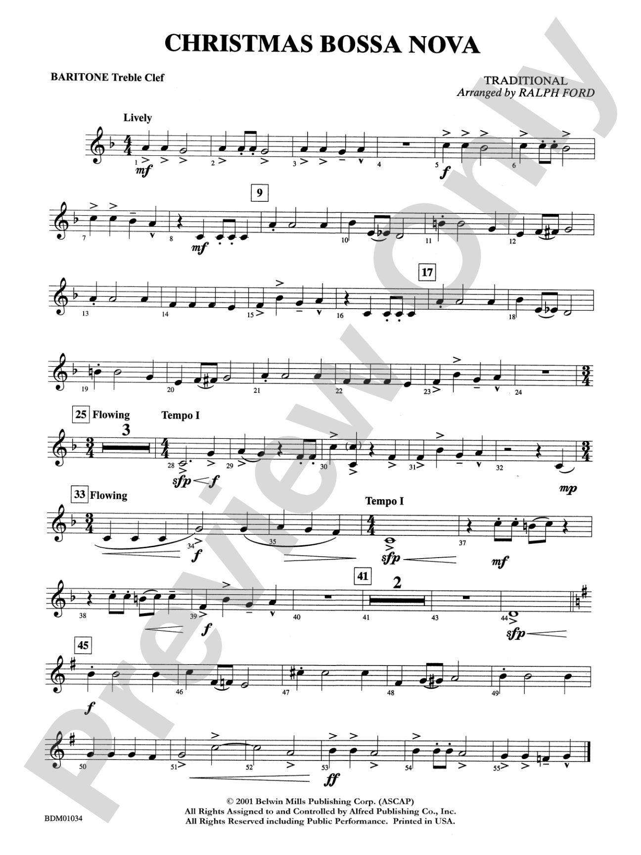 Christmas Bossa Nova: Baritone T.C.