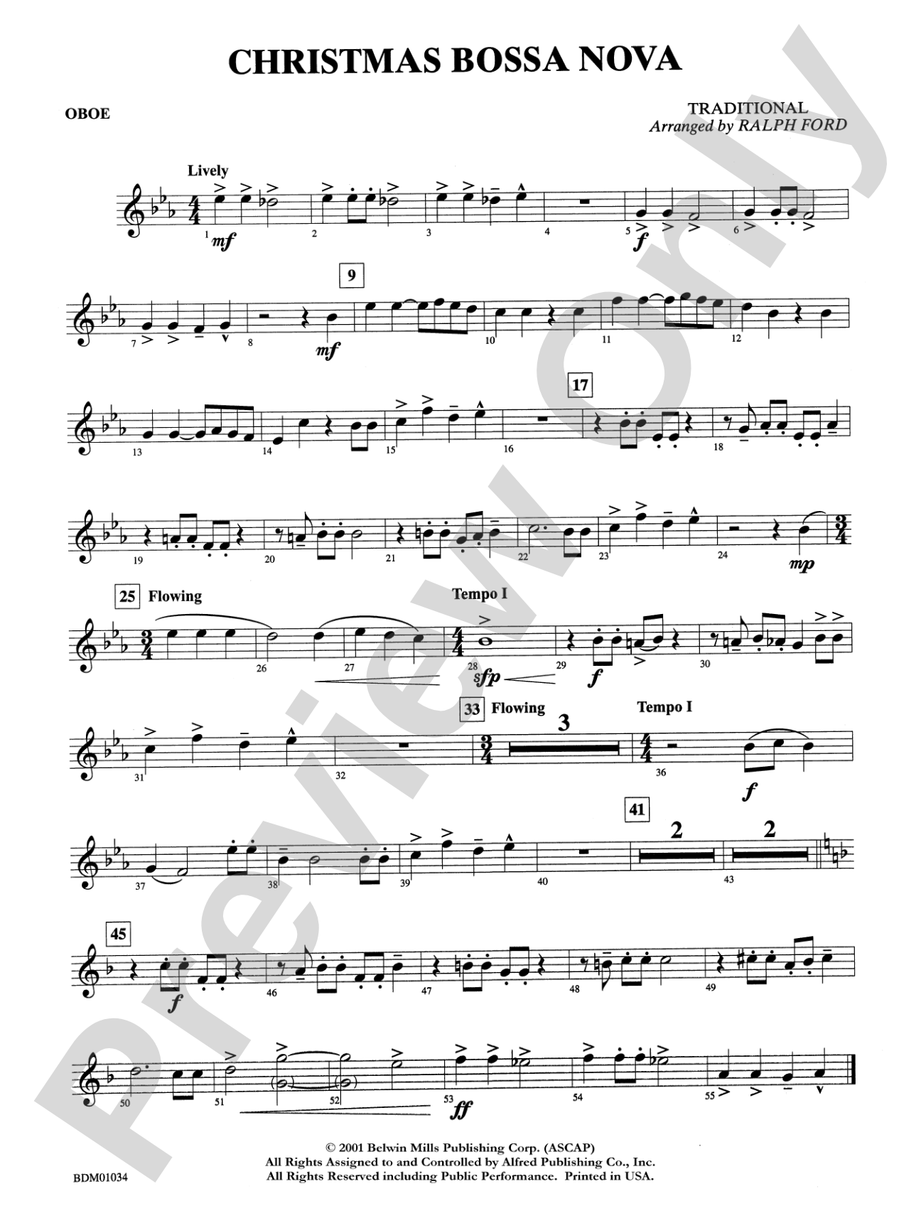 Christmas Bossa Nova: Oboe