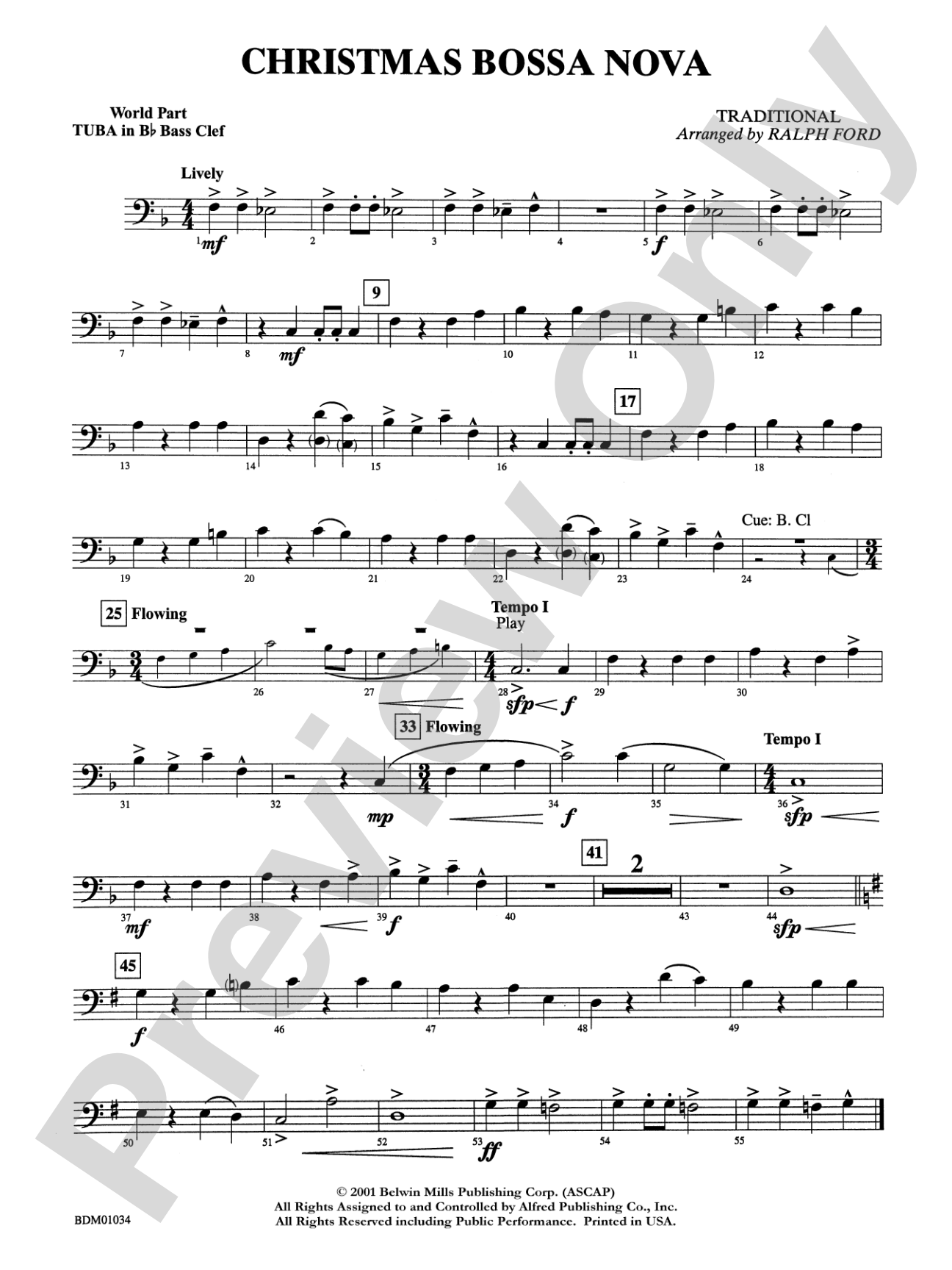 Christmas Bossa Nova: WP B-flat Tuba B.C.