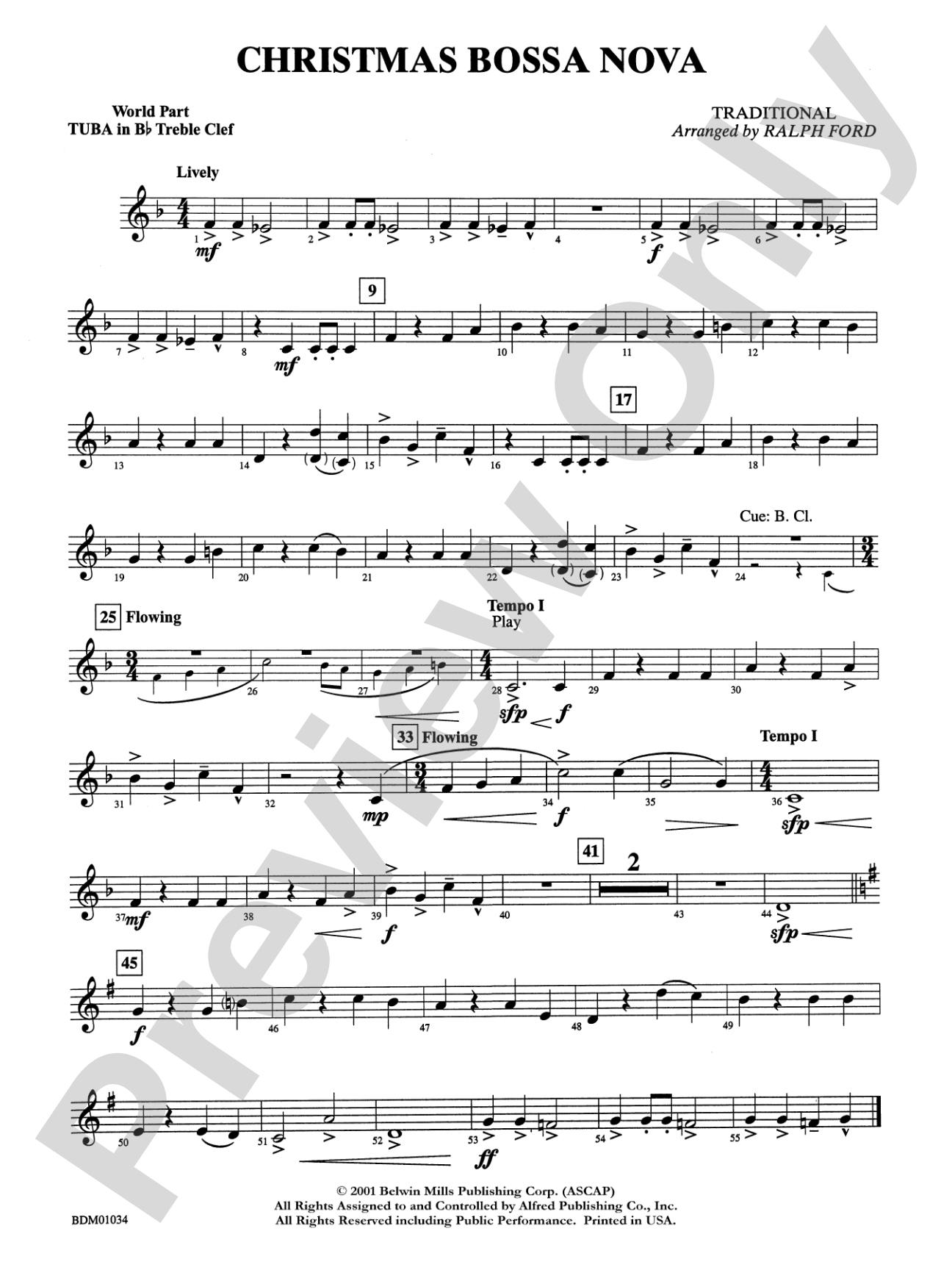 Christmas Bossa Nova: WP B-flat Tuba T.C.