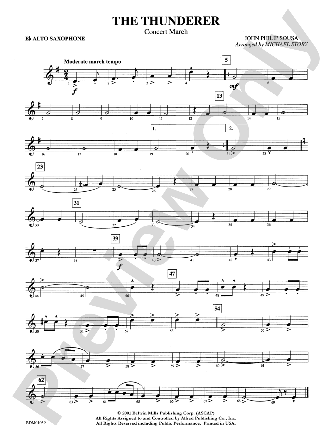 The Thunderer: E-flat Alto Saxophone