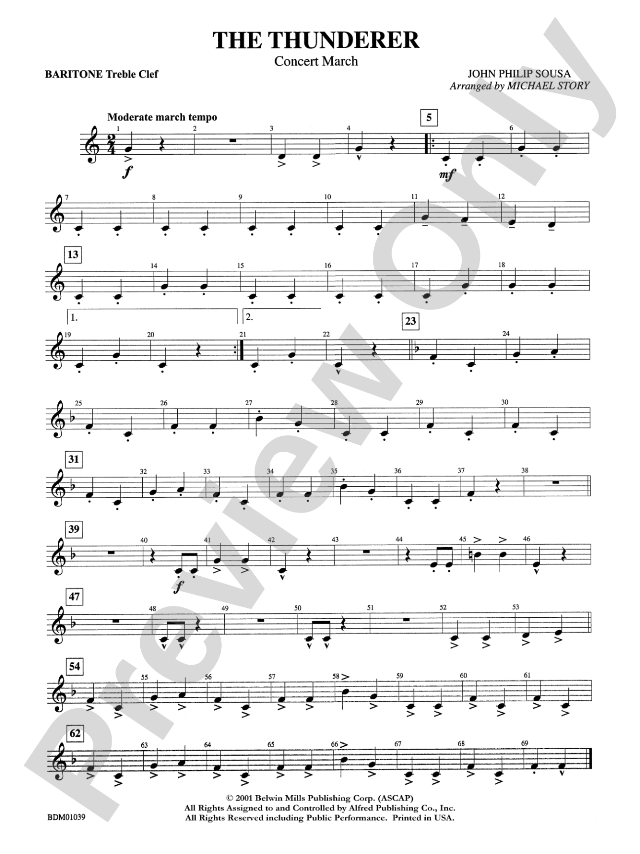 The Thunderer: Baritone T.C.