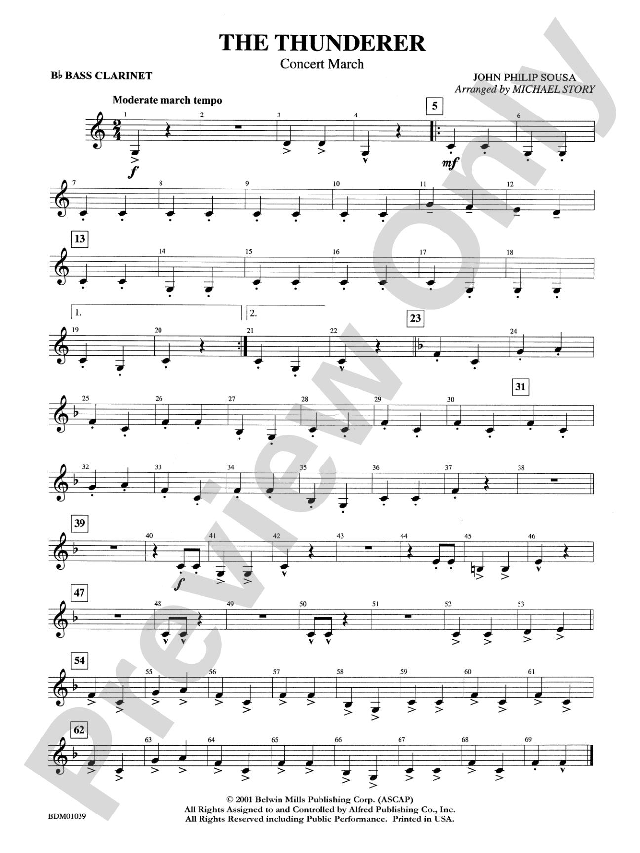 The Thunderer: B-flat Bass Clarinet