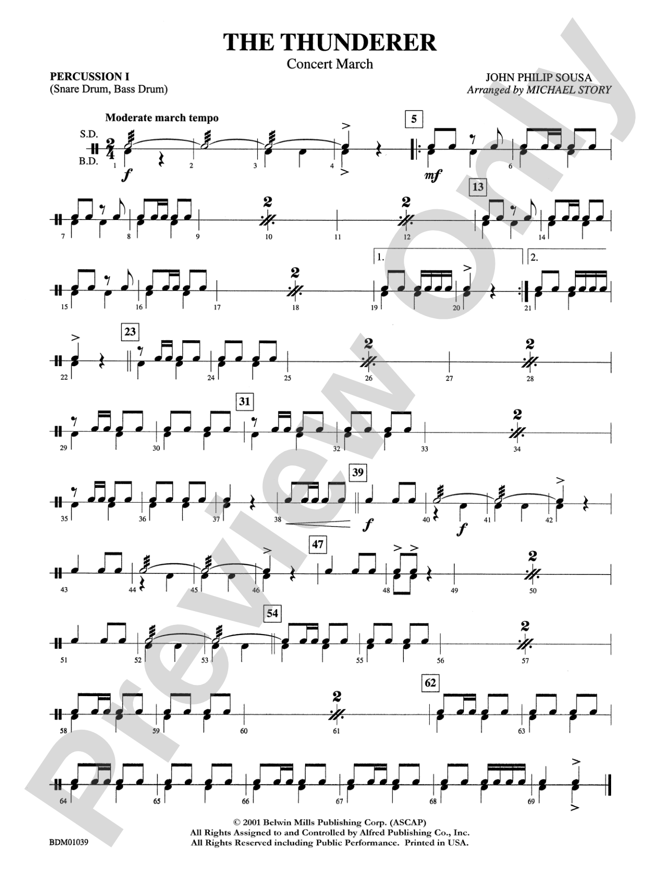 The Thunderer: 1st Percussion