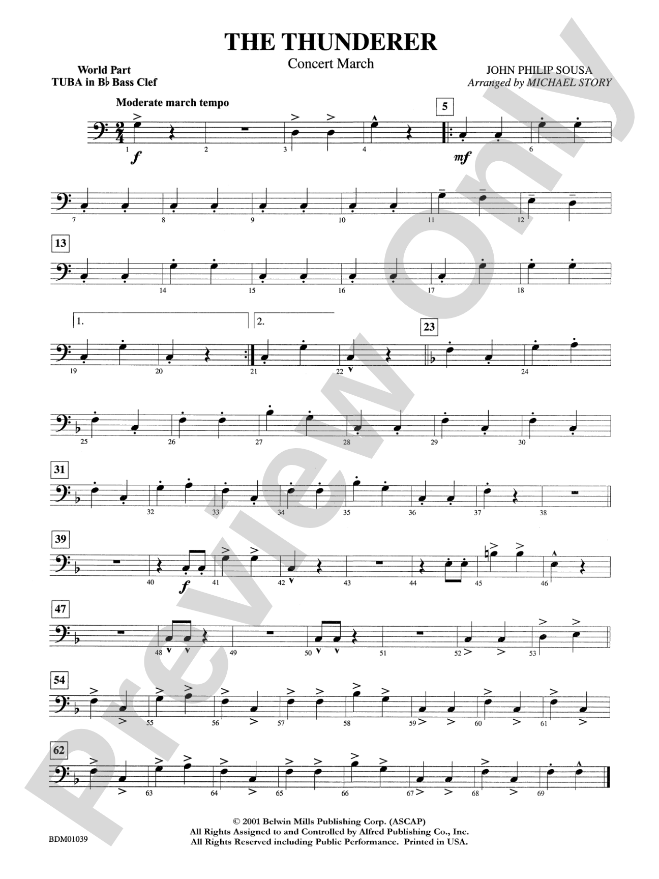 The Thunderer: WP B-flat Tuba B.C.