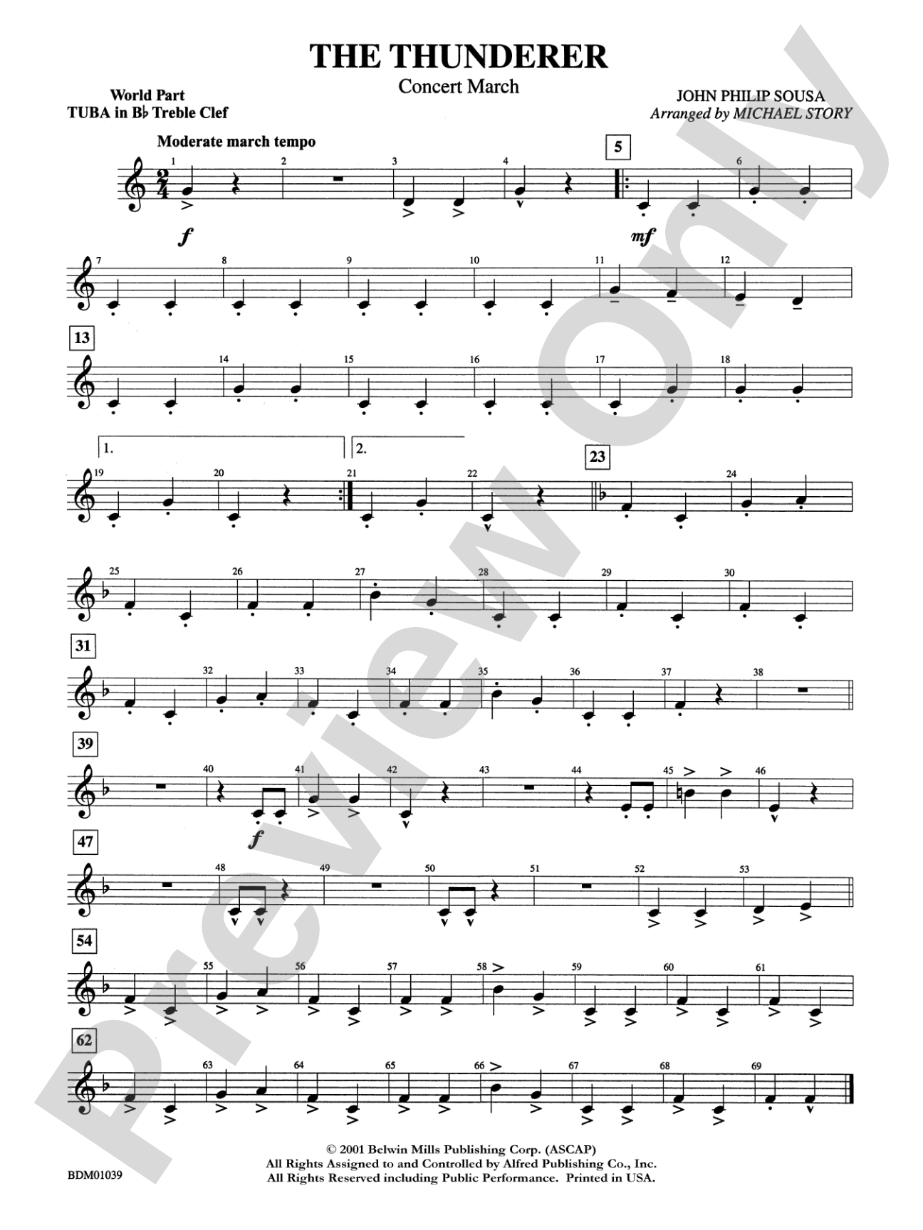 The Thunderer: WP B-flat Tuba T.C.