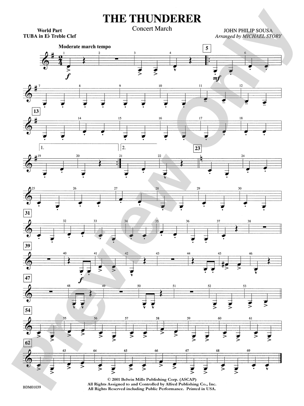 The Thunderer: WP E-flat Tuba T.C.