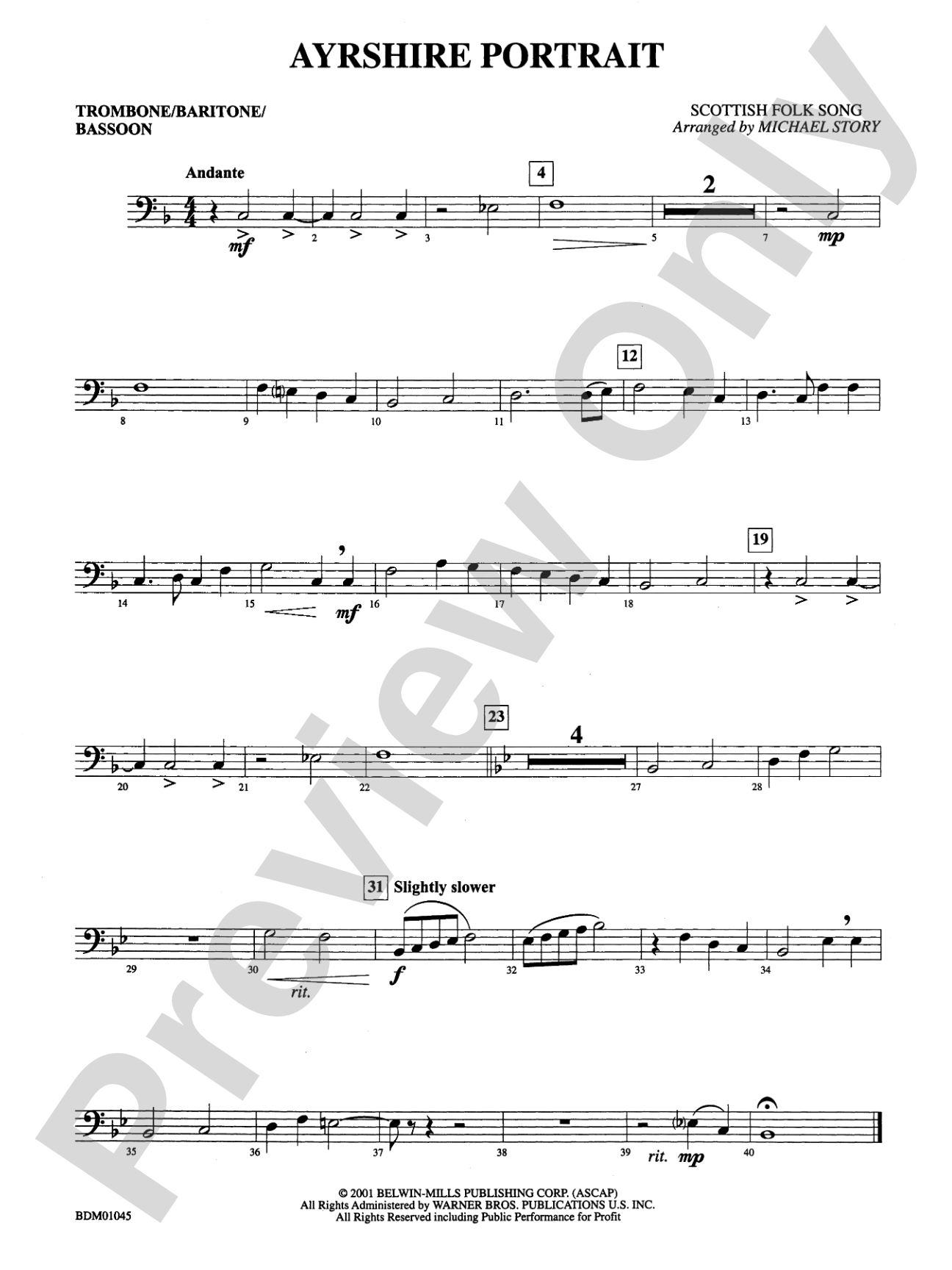 Ayrshire Portrait: 1st Trombone