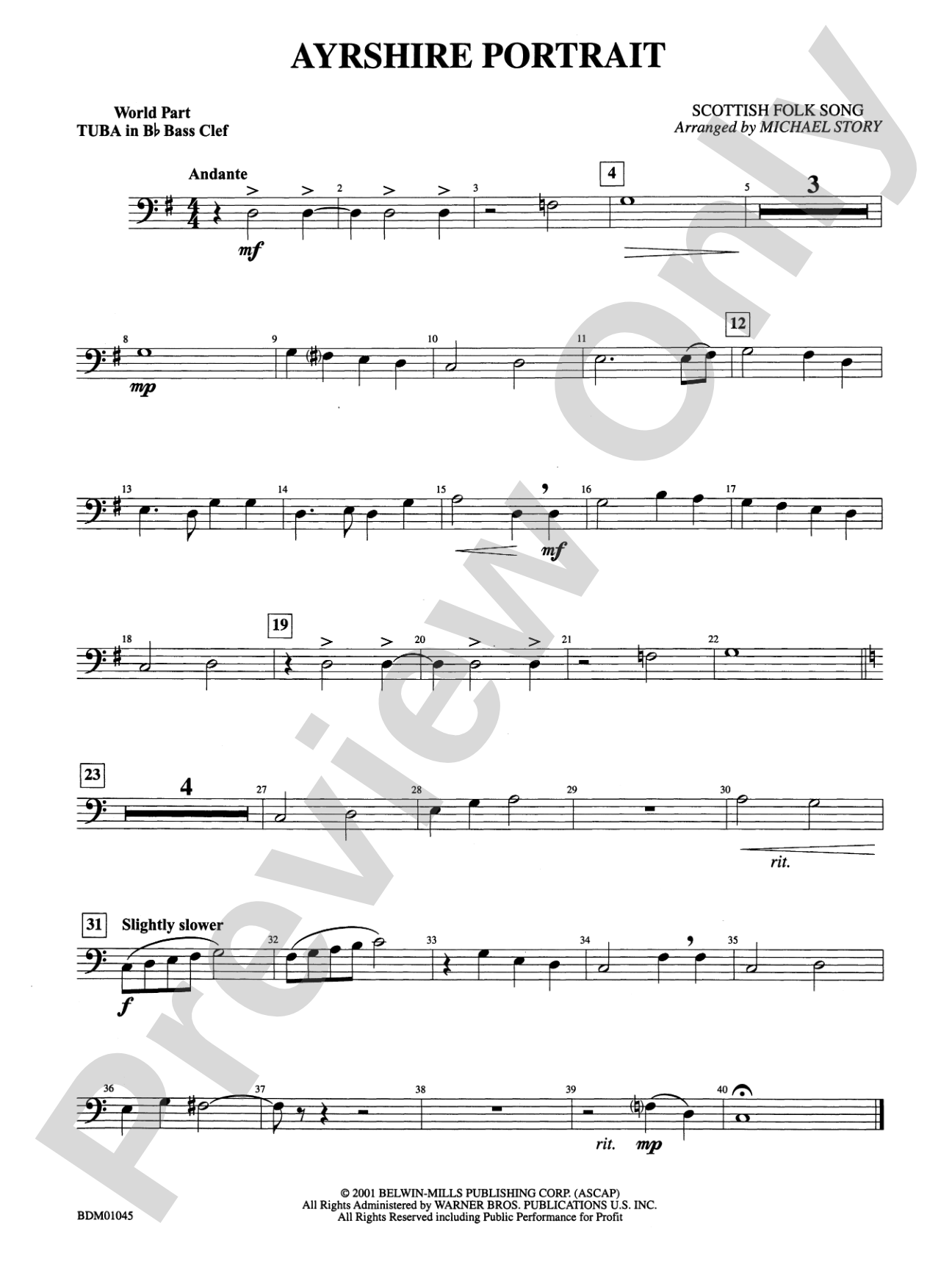Ayrshire Portrait: (wp) B-flat Tuba B.C.