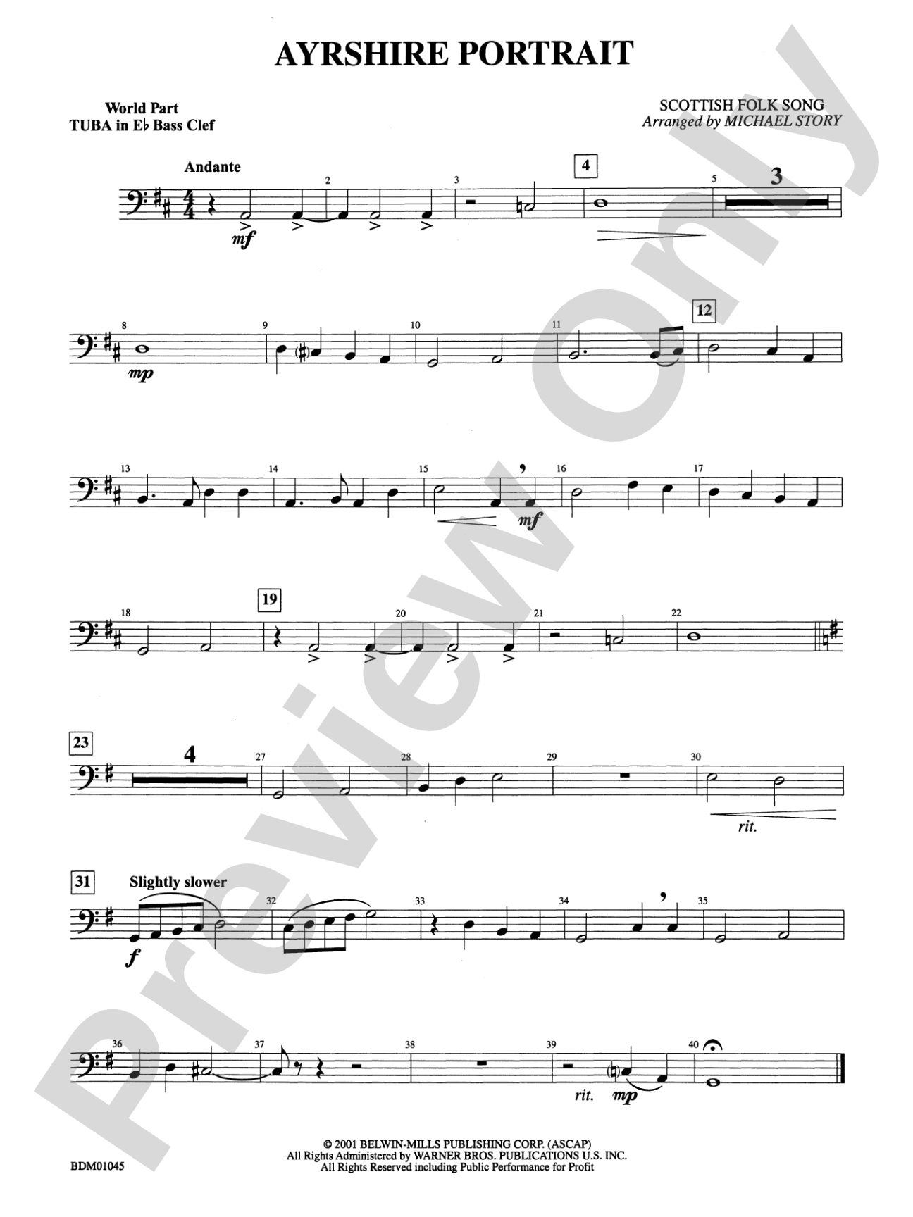 Ayrshire Portrait: (wp) E-flat Tuba B.C.