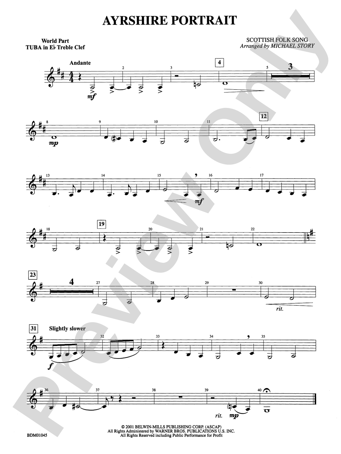 Ayrshire Portrait: (wp) E-flat Tuba T.C.
