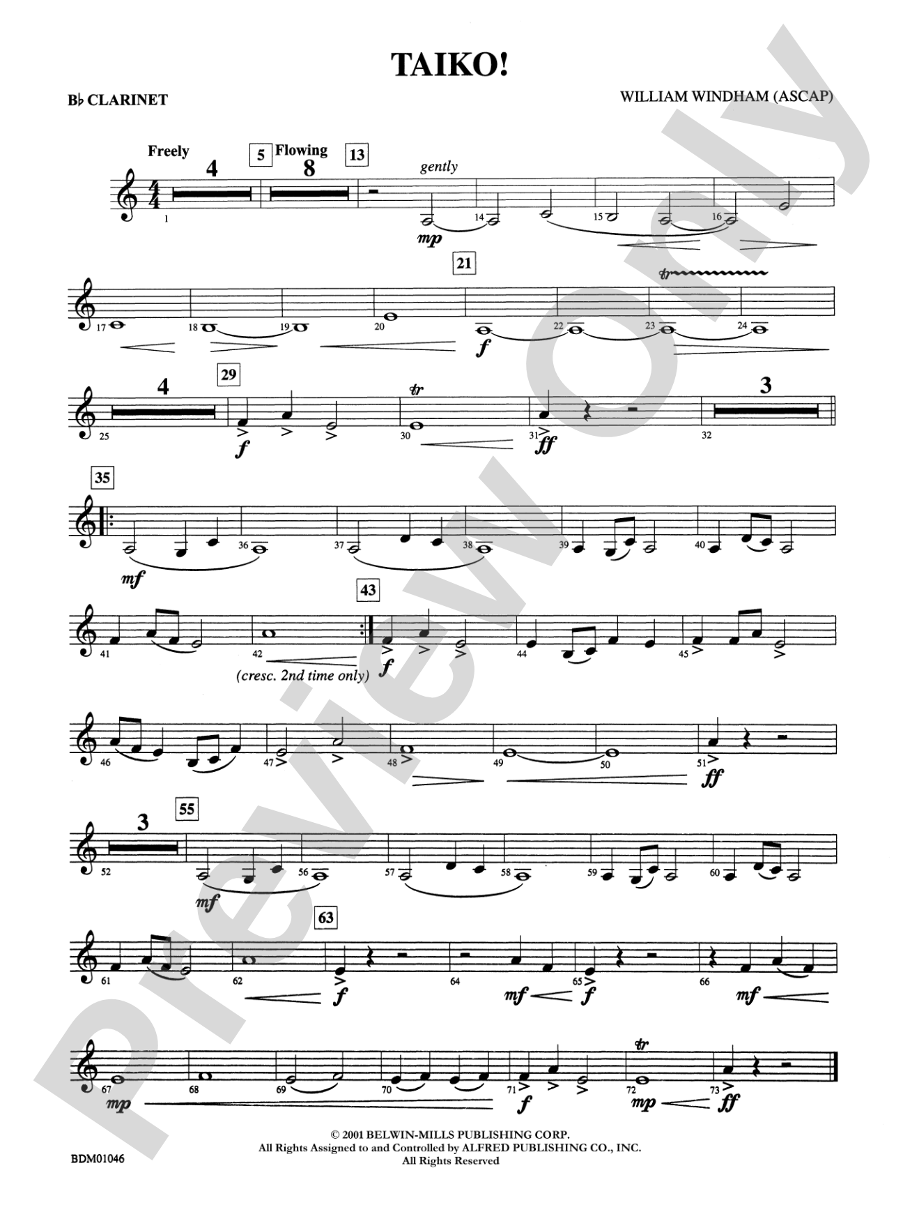 Taiko!: 1st B-flat Clarinet