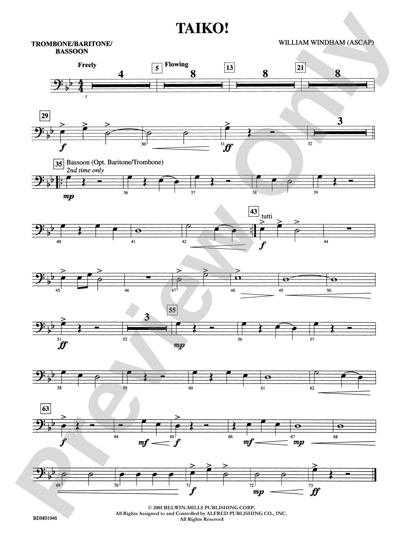 Taiko!: 1st Trombone