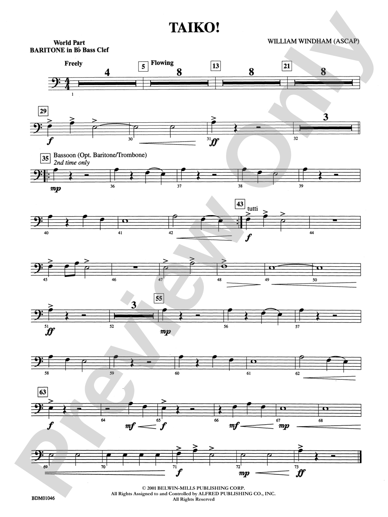 Taiko!: (wp) B-flat Baritone B.C.