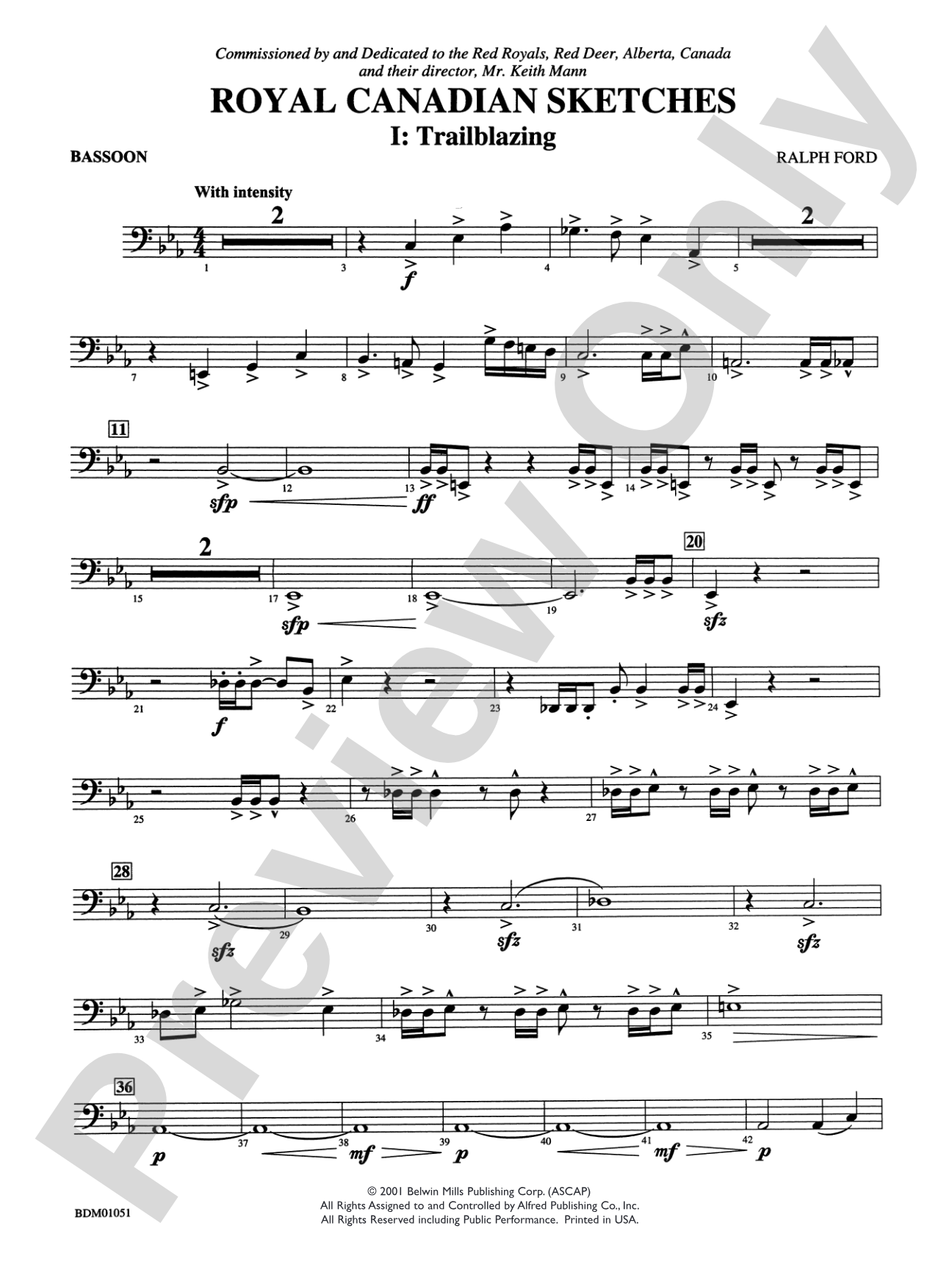 Royal Canadian Sketches: Bassoon