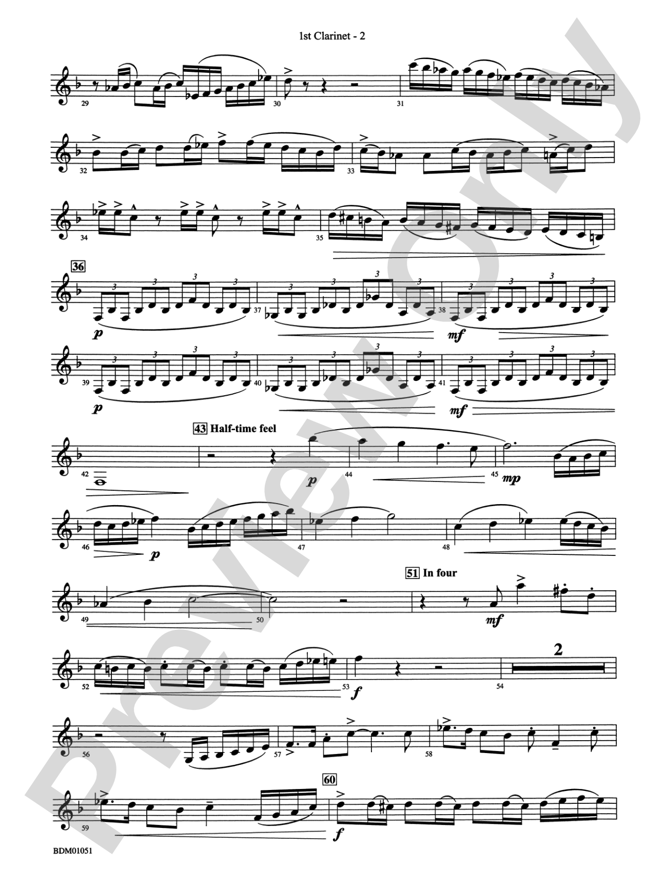 Royal Canadian Sketches: 1st B-flat Clarinet