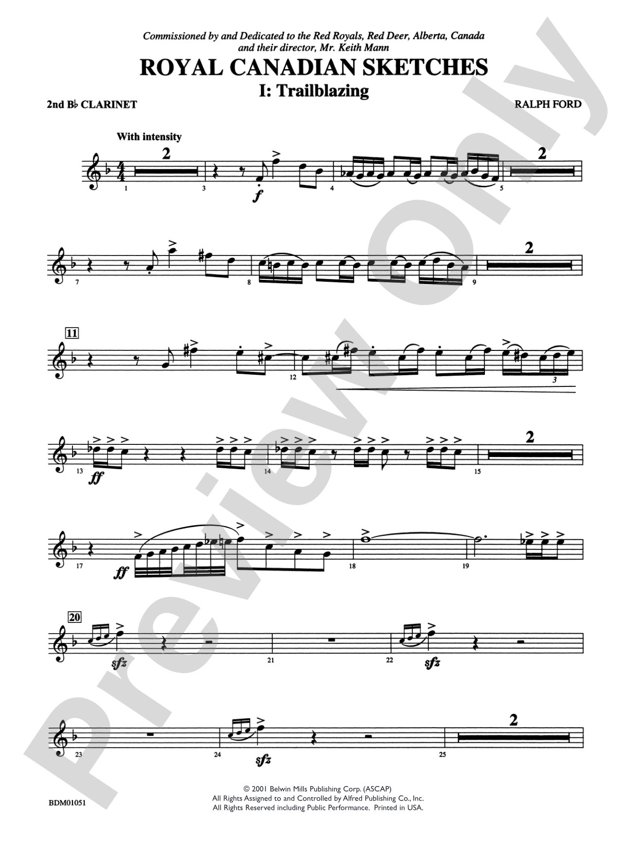 Royal Canadian Sketches: 2nd B-flat Clarinet